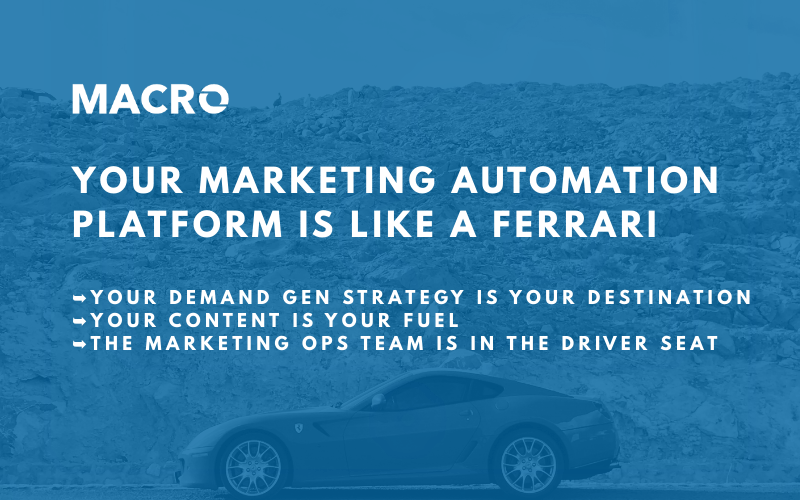 Your Marketing Automation Platform Is Like a Ferrari